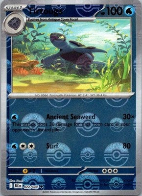 Tirtouga (Poke Ball Pattern) 022/086  - Holofoil SV Black Bolt - Uncommon