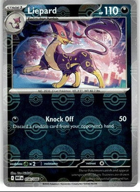 Liepard (Poke Ball Pattern) 056/086  - Holofoil SV White Flare - Uncommon