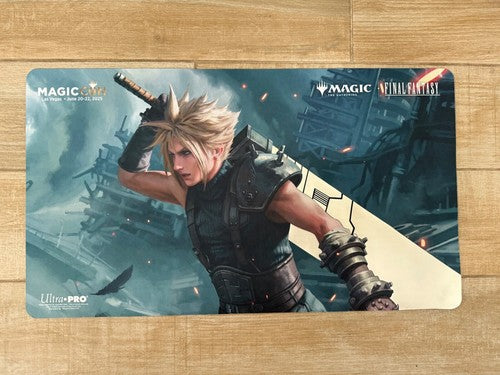 MagicCon Las Vegas 2025 Final Fantasy MTG - Spot Foil Playmat - Cloud