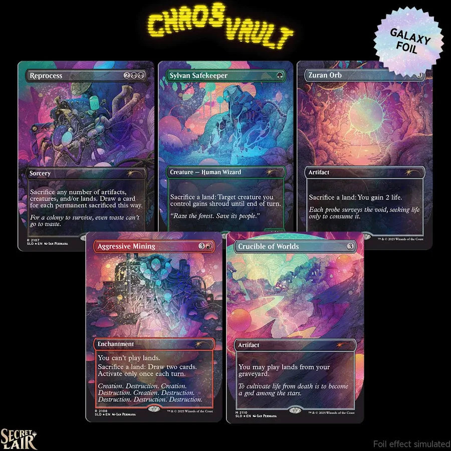 Magic the Gathering - Secret Lair - Alien Auroras - Galaxy Foil