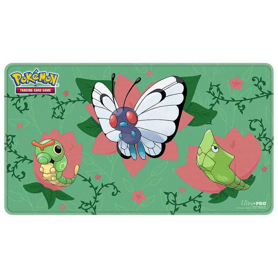 Caterpie Evolutions - Stitched Edge Playmat - Pokemon Playmat