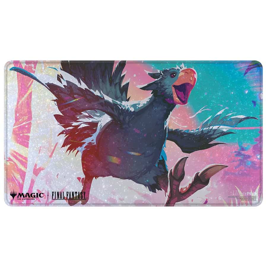 Holofoil Playmat - Traveling Chocobo (Black) - Magic the Gathering x Final Fantasy